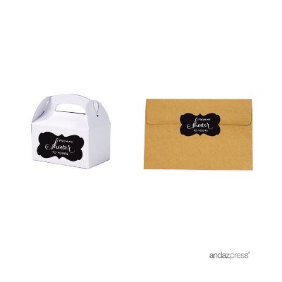 36PK From My Shower Black Frame Labels Image 1