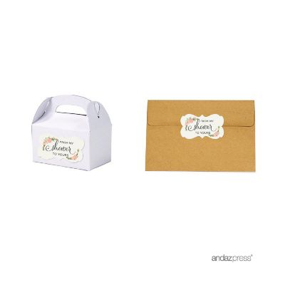 36PK From My Shower Floral Frame Labels Image 1