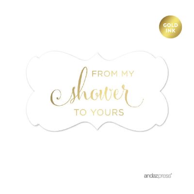 36PK From My Shower Gold Ink Labels Image 1