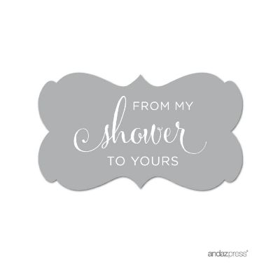 36PK From My Shower Gray Frame Labels Image 1