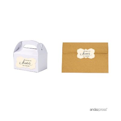 36PK From My Shower Ivory Frame Labels Image 1