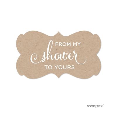 36PK From My Shower Kraft Brown Labels Image 2