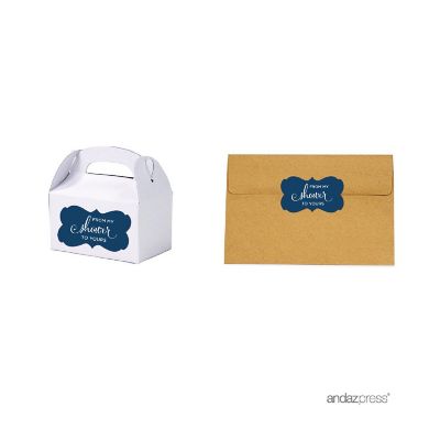 36PK From My Shower Navy Frame Labels Image 1