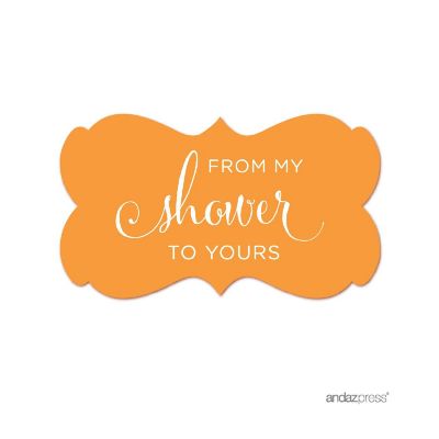 36PK From My Shower Orange Frame Labels Image 1