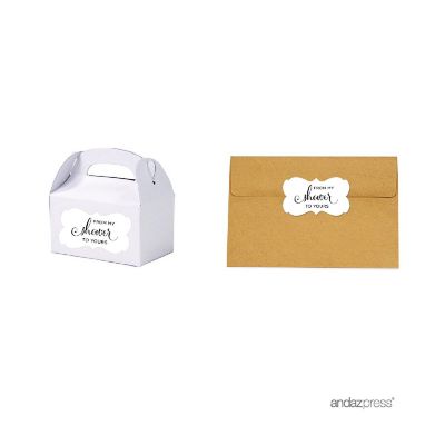 36PK From My Shower White Frame Labels Image 1