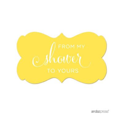 36PK From My Shower Yellow Frame Labels Image 1
