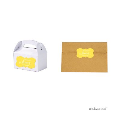 36PK From My Shower Yellow Frame Labels Image 1