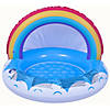 37" Inflatable Rainbow Canopy Baby Swimming Pool Image 1