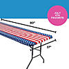 37" x 80" Patriotic Fitted Rectangle Disposable Plastic Tablecloth Image 2