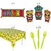 379 Pc. Tiki Party Disposable Tableware Kit for 24 Guests Image 2