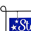 39.25" Stars & Stripes Forever Americana Outdoor Metal Yard Sign Image 4
