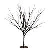 39" LED Lighted Black Halloween Twig Tree - Warm White Lights Image 1
