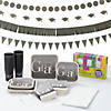 392 Pc. Graduation Elevated Party Deluxe Tableware Kit for 25 Guests Image 1