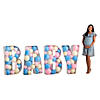 3D Baby Letter Balloon Mosaic Image 1