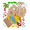 3D Beach Island House Craft Kit - Makes 12 Image 1