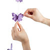 3D Butterfly Ombre Curtain Backdrop Image 1