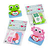3D Character Craft Kit Valentine Exchanges with Card for 12 Image 1
