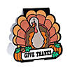 3D Color Your Own Fuzzy Give Thanks Turkey Stand-Ups - 12 Pc. Image 1