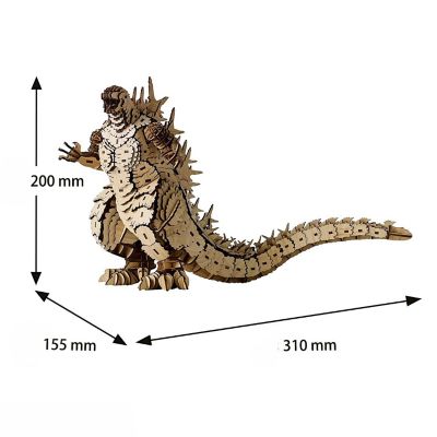 3D DIY Puzzle: Godzilla wa-gu-mi Bamboo - 398pcs Image 2