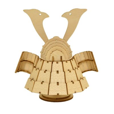 3D DIY Puzzle: Kabuto Samurai Warrior Helmet - 77pcs Image 1