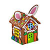 3D Easter Bunny House Foam Craft Kit - Makes 12 Image 1