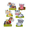 3D Farm Party Tissue Cutouts - 6 Pc. Image 1