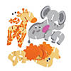 3D Foam Safari Animals Craft Kit - Makes 12 Image 1