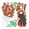 3D Gingerbread House Christmas Craft Kit - Makes 12 Image 1