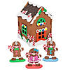 3D Gingerbread House Play Set Craft Kit - Makes 12 Image 1