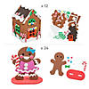 3D Gingerbread House Play Set Craft Kit - Makes 12 Image 1