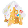 3D Gingerbread Houses with Stickers - 12 Pc. Image 1