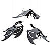 3D Hanging Dragon Decorations - 6 Pc. Less Than Perfect Image 1