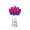 3D Lotus Suncatcher with Hanging Crystals Craft Kit - Makes 3 Image 2