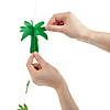 3D Palm Tree Curtain Backdrop Image 1