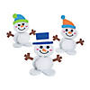 3D Pom-Pom Snowman Craft Kit - Makes 12 Image 1