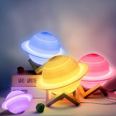 3D Saturn Lamp - 10cm Image 1