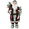 3ft Alpine Chic Santa Claus with Snowshoes and Skis Christmas Figure Image 1