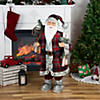 3ft Alpine Chic Santa Claus with Snowshoes and Skis Christmas Figure Image 1