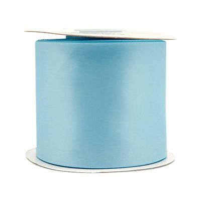 3"x 25 yards Blue Single Face Satin Gift Ribbon Image 2