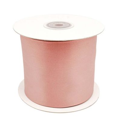 3"x 25 yards Blush Single Face Satin Gift Ribbon Image 1