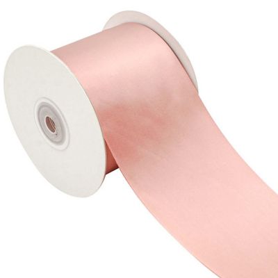 3"x 25 yards Blush Single Face Satin Gift Ribbon Image 3
