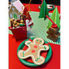 4 1/2" 10 oz. Gingerbread Man Reusable BPA-Free Plastic Cups with Lids & Straws - 12 Ct. Image 1