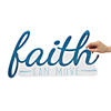 4 1/2" - 13 1/2" Faith Can Move Mountains Bulletin Board Set - 10 Pc. Image 2