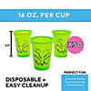 4 1/2" 16 oz. Bulk 50 Ct. Dr. Seuss&#8482; The Grinch Green Disposable Plastic Cups Image 3