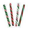 4 1/2" 2 lbs. Christmas Apple & Cherry Hard Candy Sticks - 80 Pc. Image 1