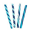 4 1/2" 2 lbs. Winter Blueberry Hard Candy Sticks - 80 Pc. Image 1