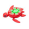 4 1/2&quot; 3D-Printed Plastic Strawberry-Themed Turtle Fidget Toy Image 1
