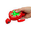 4 1/2&quot; 3D-Printed Plastic Strawberry-Themed Turtle Fidget Toy Image 1