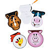 4 1/2" - 5" 30 pg. Assorted Farm Party Animals Paper Notepads - 24 Pc. Image 1