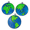 4 1/2" Assorted Globe Planet Earth Plastic Suncatchers - 24 Pc. Image 1